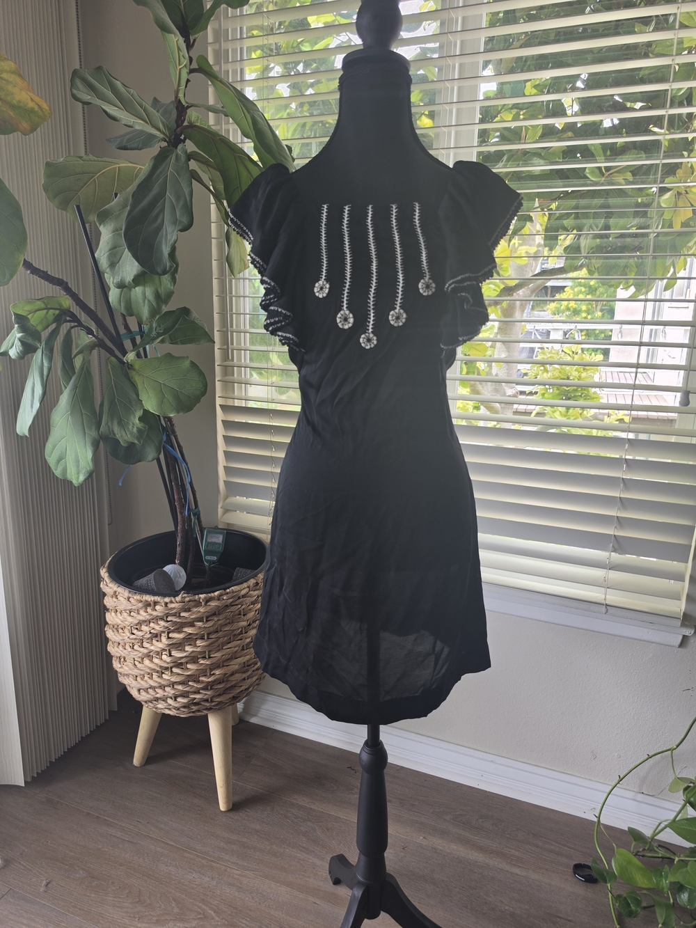 BCBG MaxAzria Black Embellished  Dress